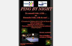 TELETHON 2108 :  PING BY NIGHT 